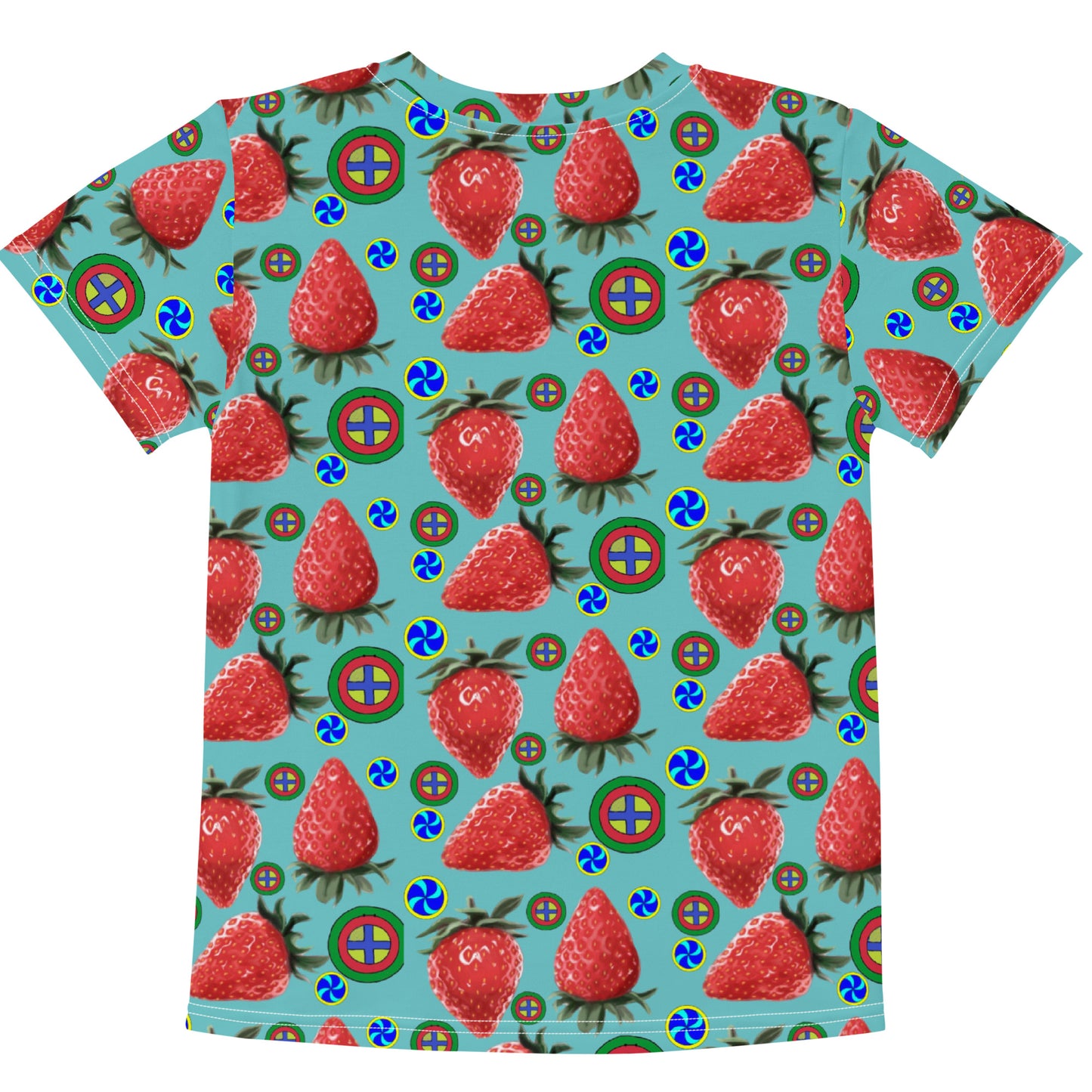 T-Shirt Kids Strawberries and Swirls