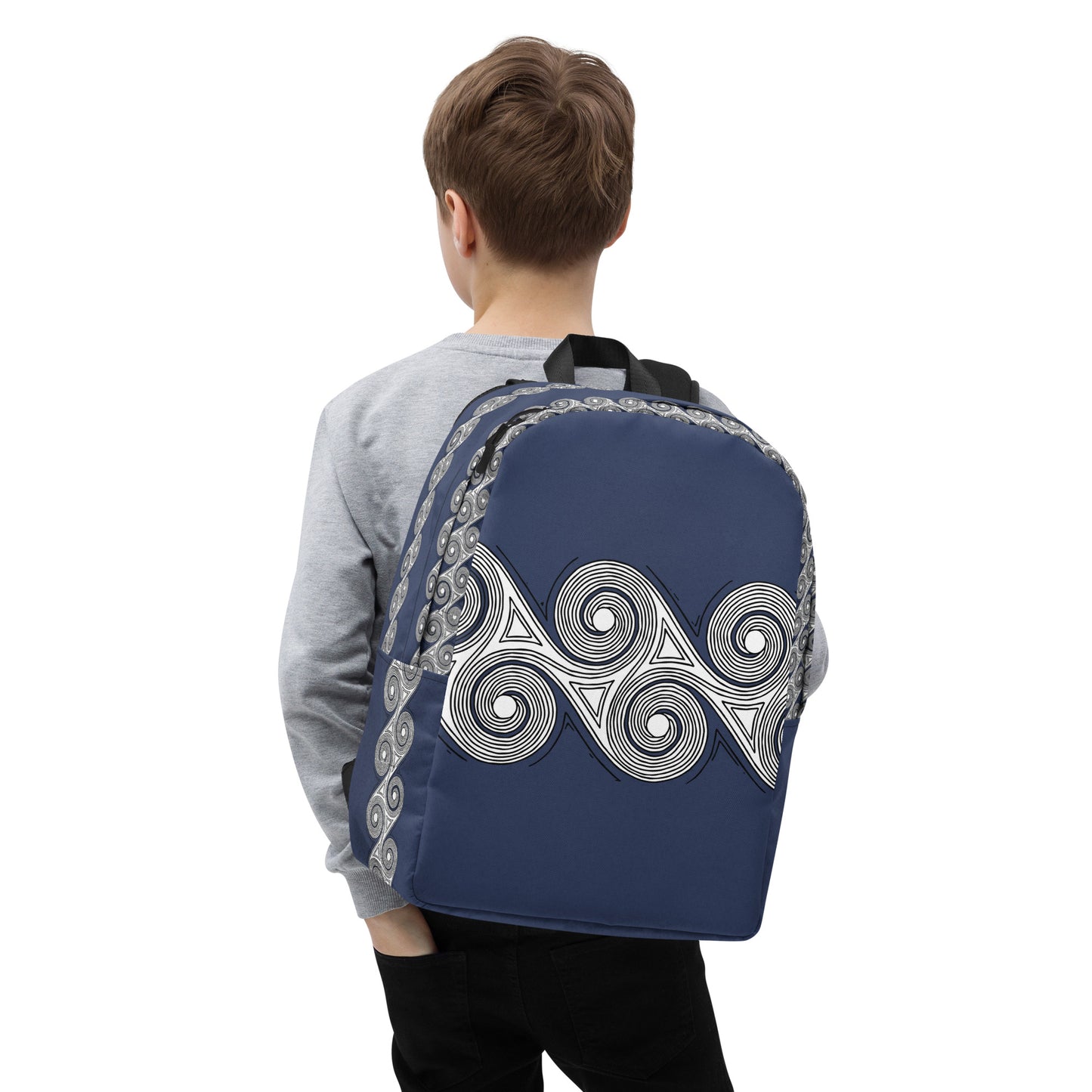 Backpack Navy Swirls