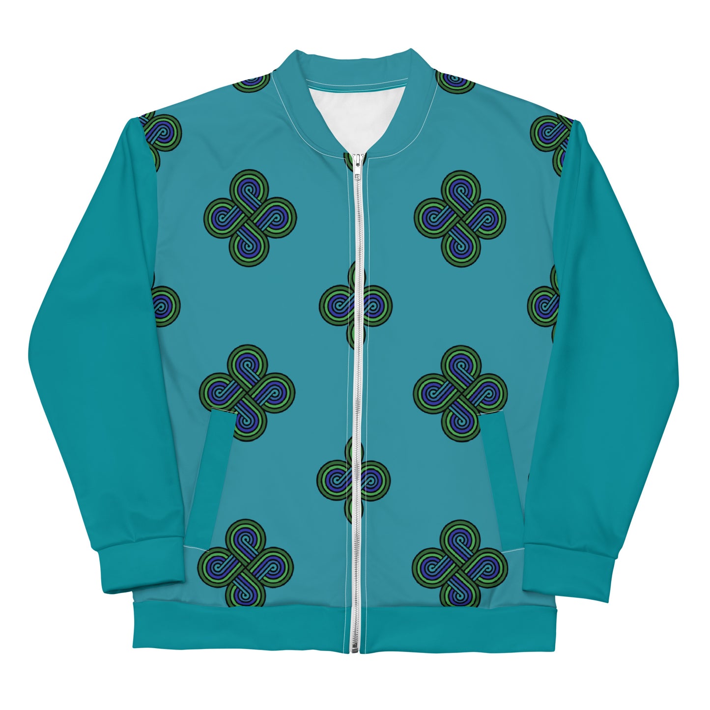 Bomber Jacket 4 Directions Teal Unisex
