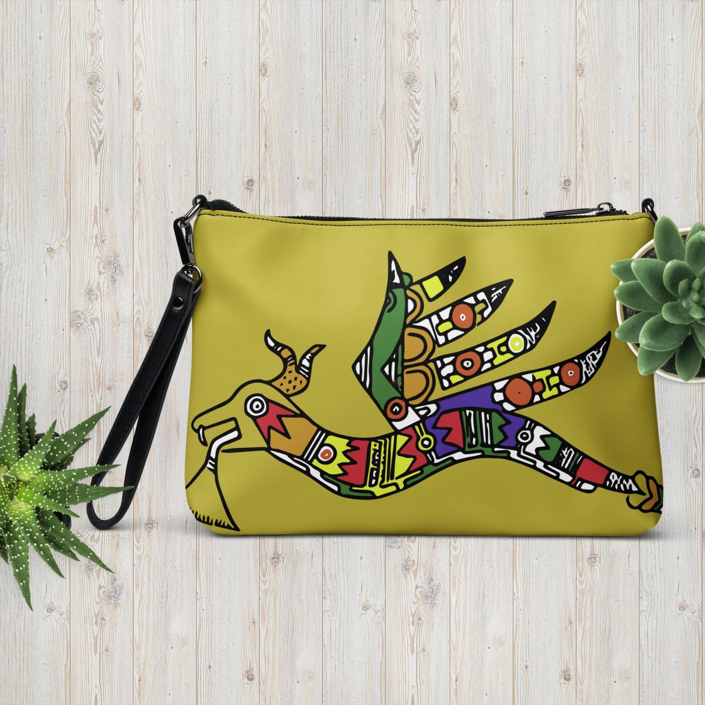 Crossbody Winged Serpent Handbag