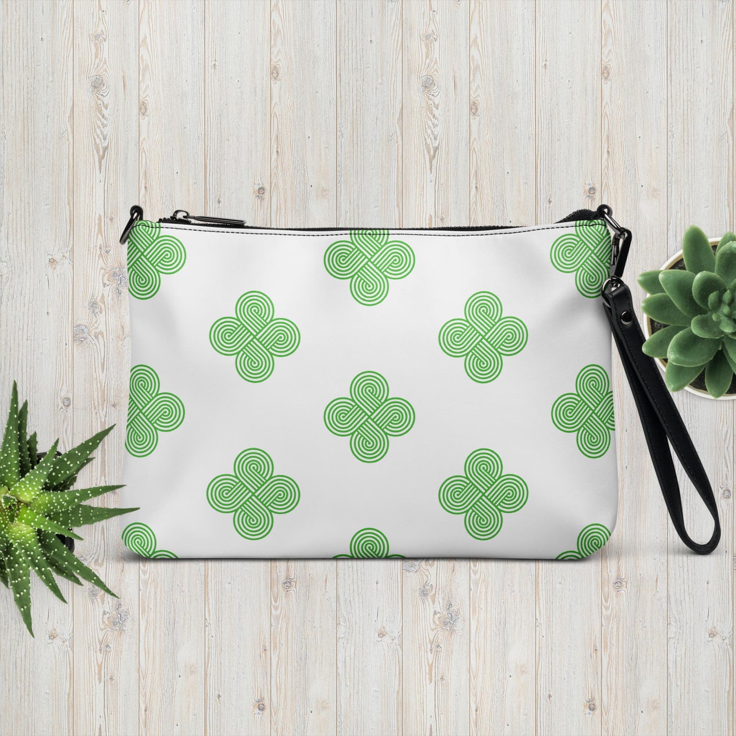 Crossbody 4 Directions Green Handbag