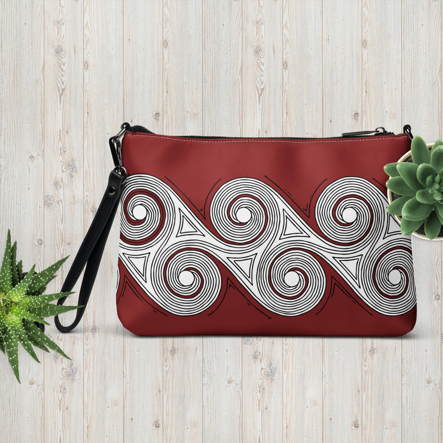 Crossbody Brick Swirls Handbag