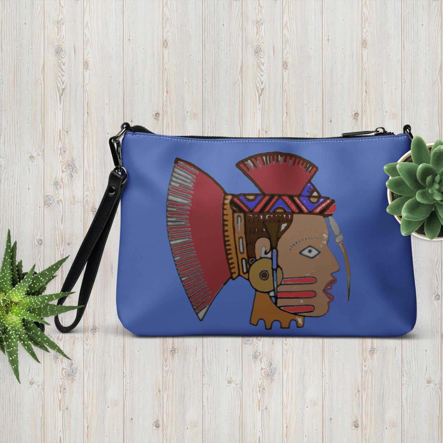 Crossbody Warrior Woman Blue Handbag