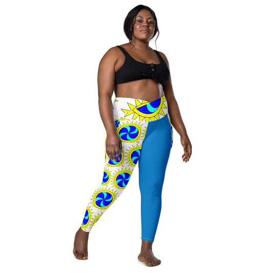 Leggins with Pockers Sun Swirl