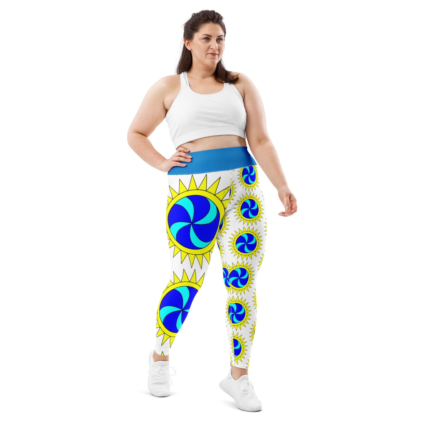 Plus Size Leggings Sun Swirls