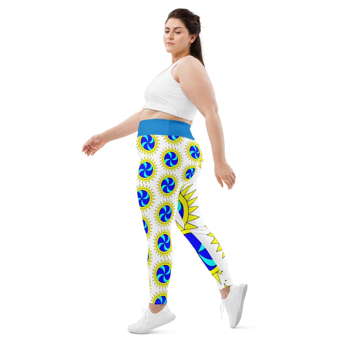 Plus Size Leggings Sun Swirls