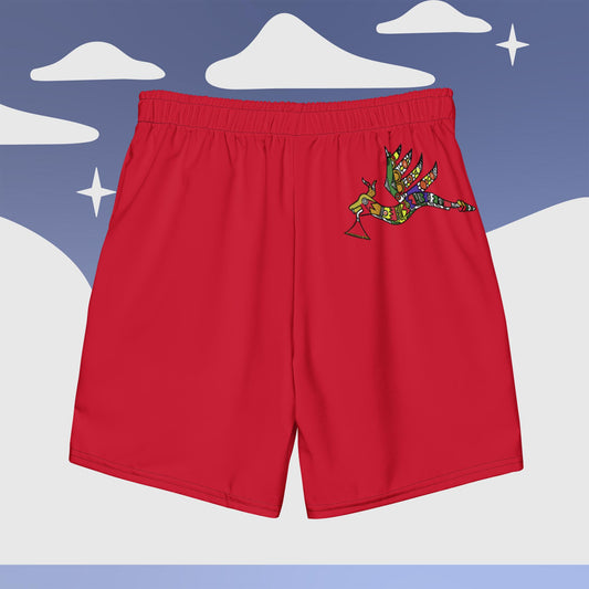 Men's swim trunks Winged Serpent