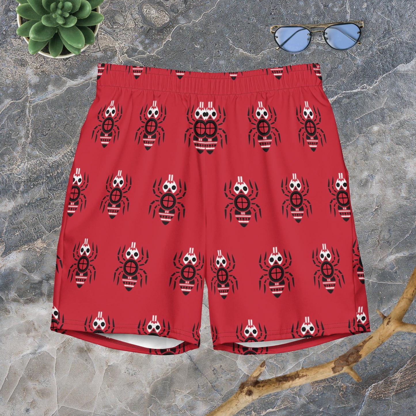 Swim Trunks Red Spider