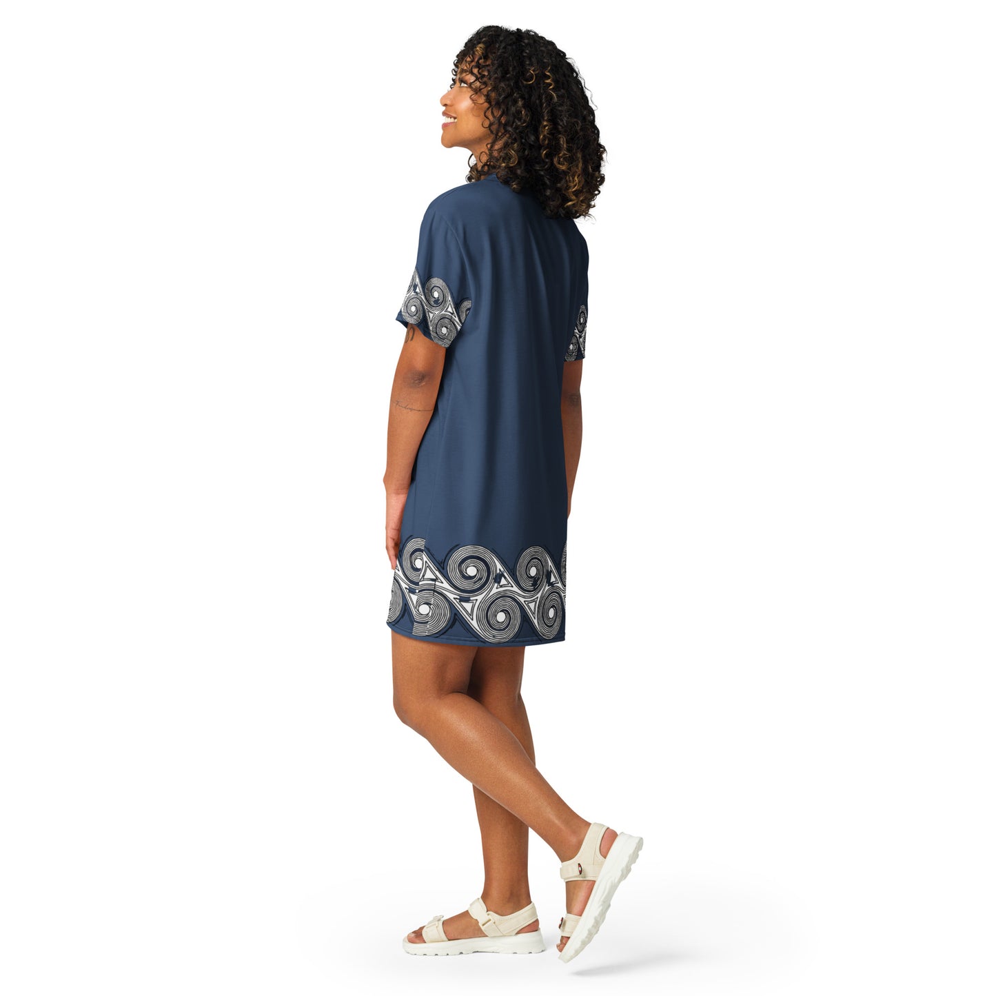 Navy Wind Clan T-shirt dress