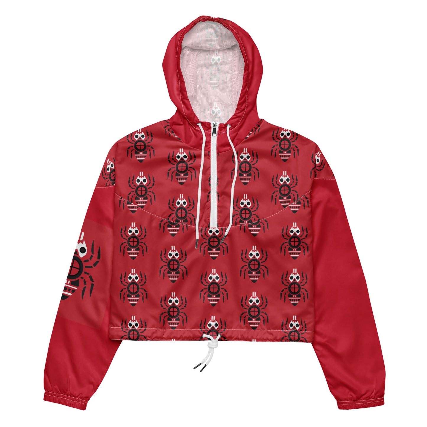 Windbreaker Women's Red Spider Cropped