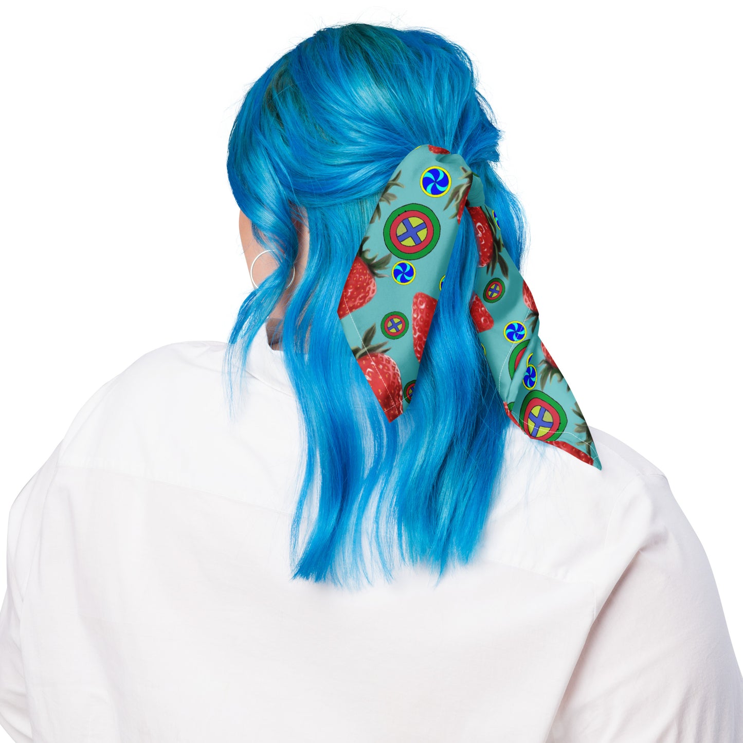 Bandana Strawberries and Swirls