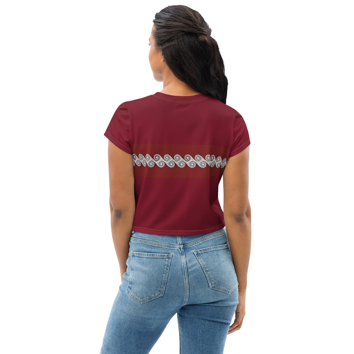 Crop Tee Brick Swirls