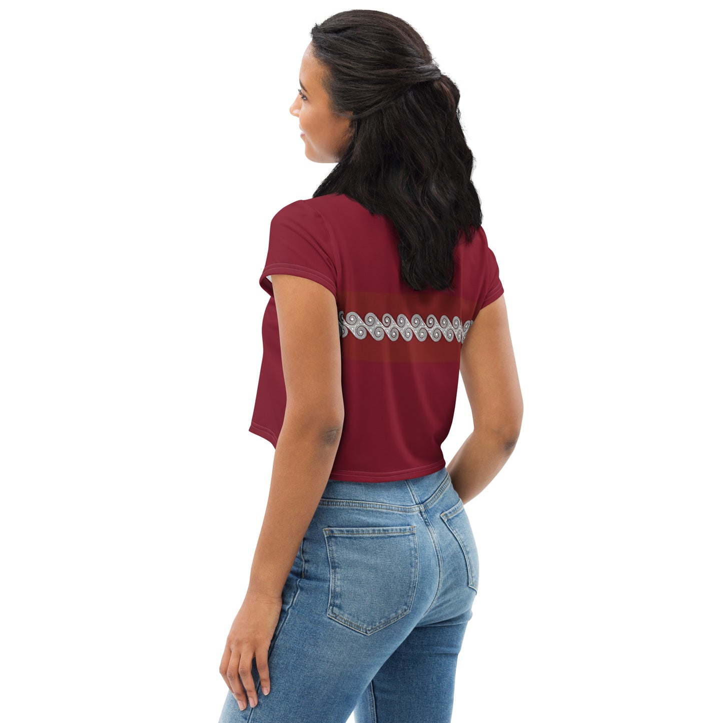 Crop Tee Brick Swirls