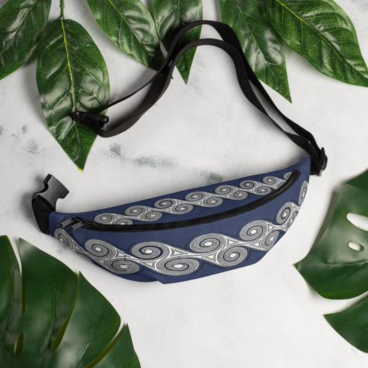 Fanny Pack Navy Swirls