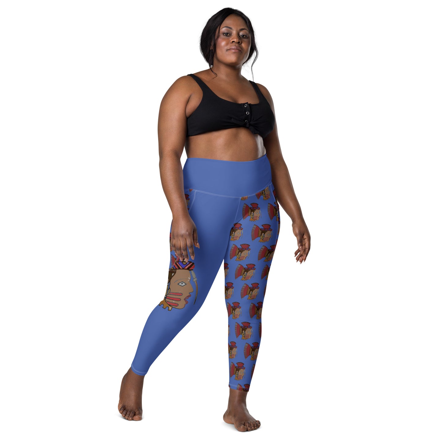 Leggings Warrior Woman with Pockets