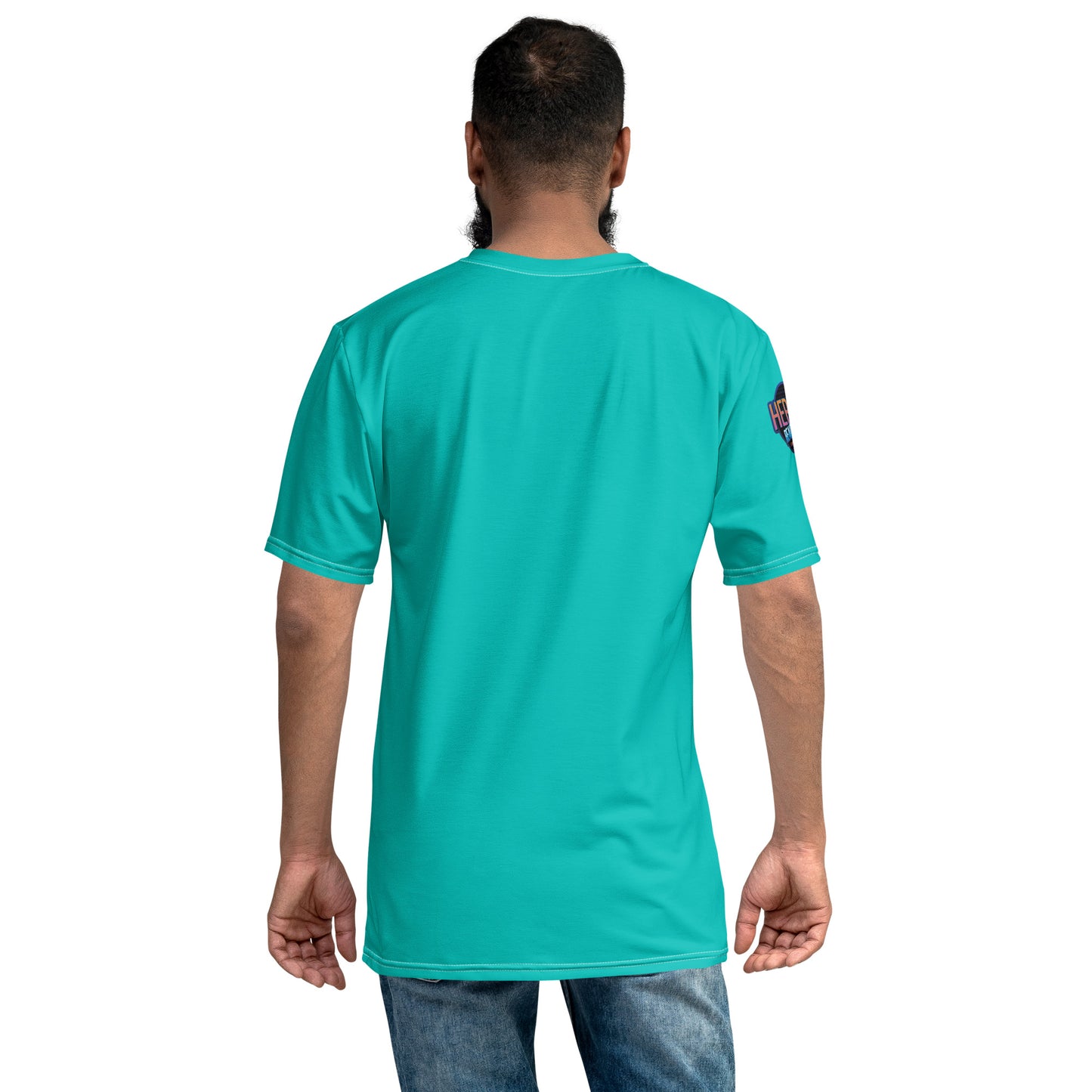 Tshirt Men's logo Turquoise