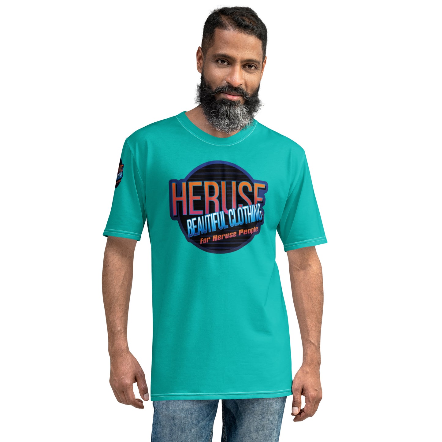 Tshirt Men's logo Turquoise