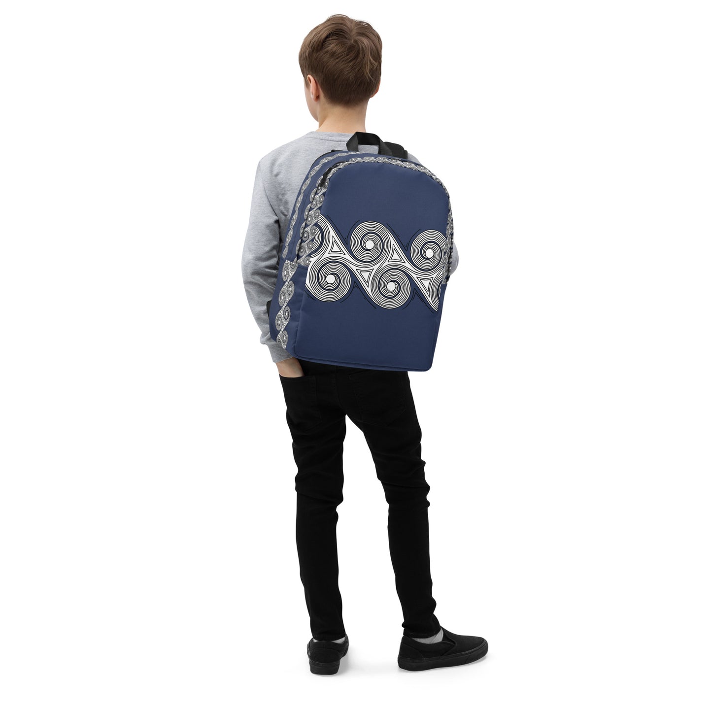 Backpack Navy Swirls