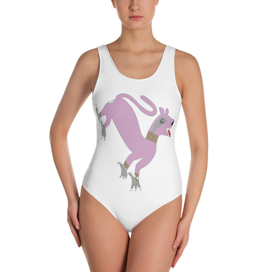 Swimsuit Underwater Panther Lilac One Piece