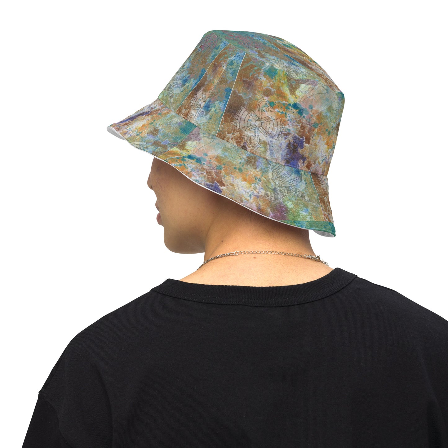 Bucket Hat Wild Onion and Solid as a Rock Reversible