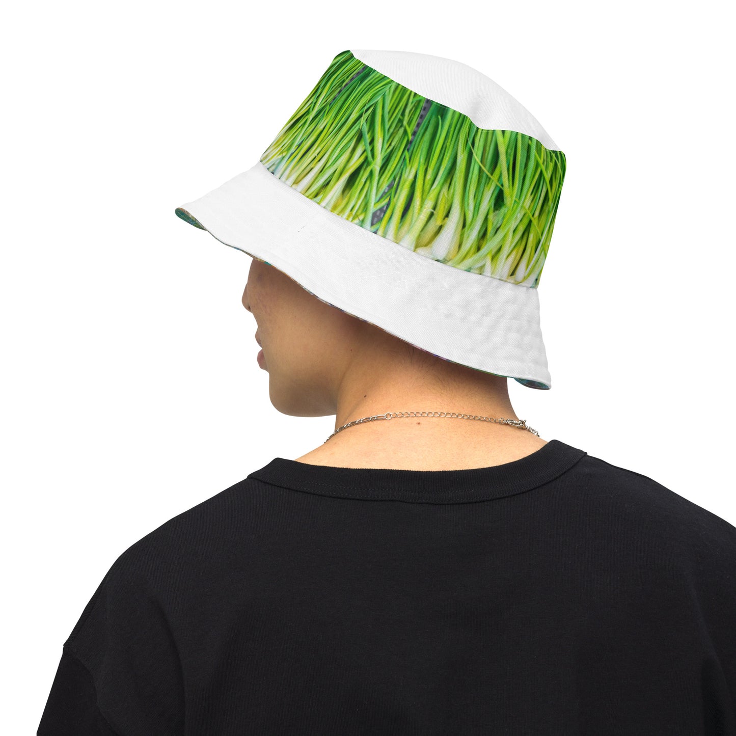 Bucket Hat Wild Onion and Solid as a Rock Reversible