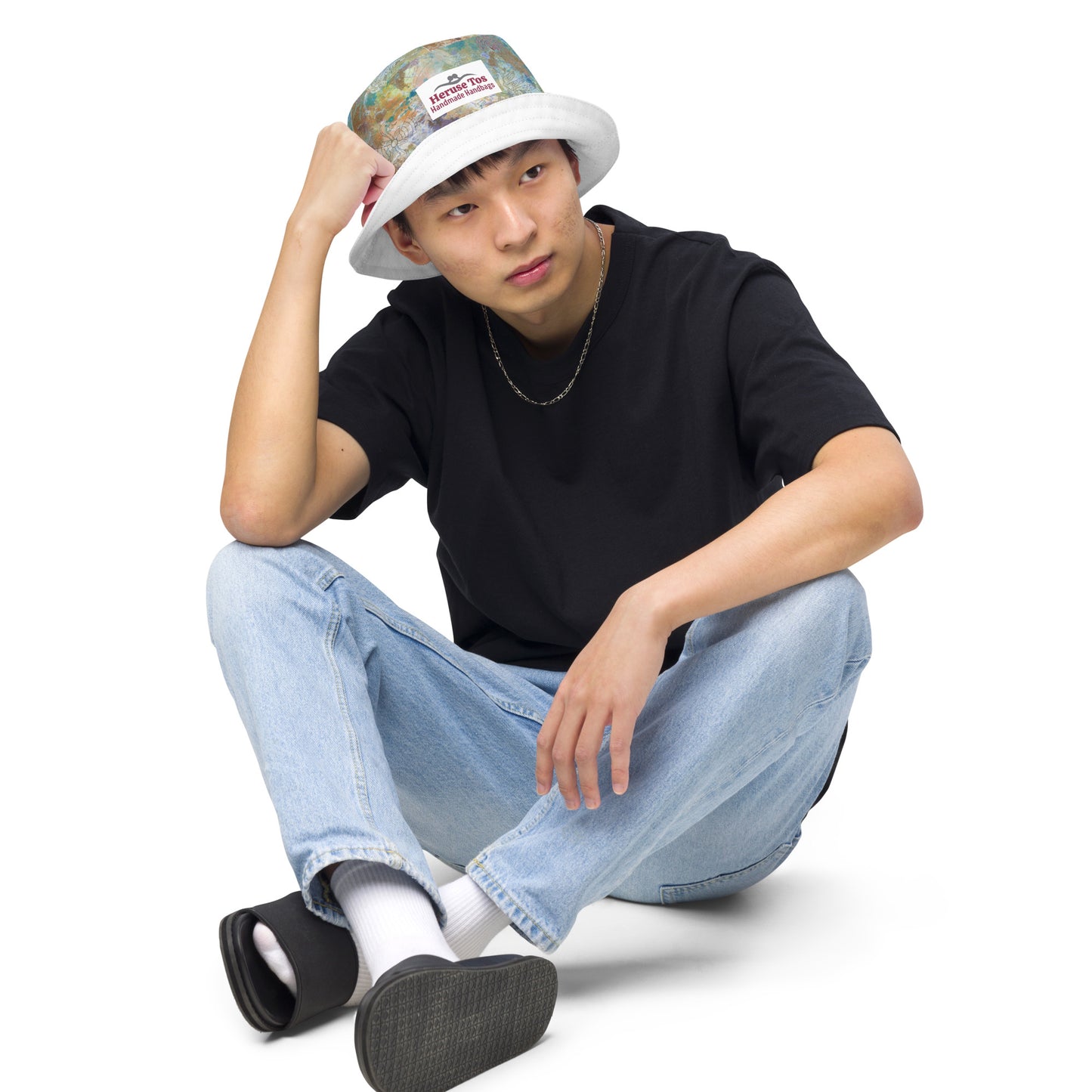 Bucket Hat Wild Onion and Solid as a Rock Reversible