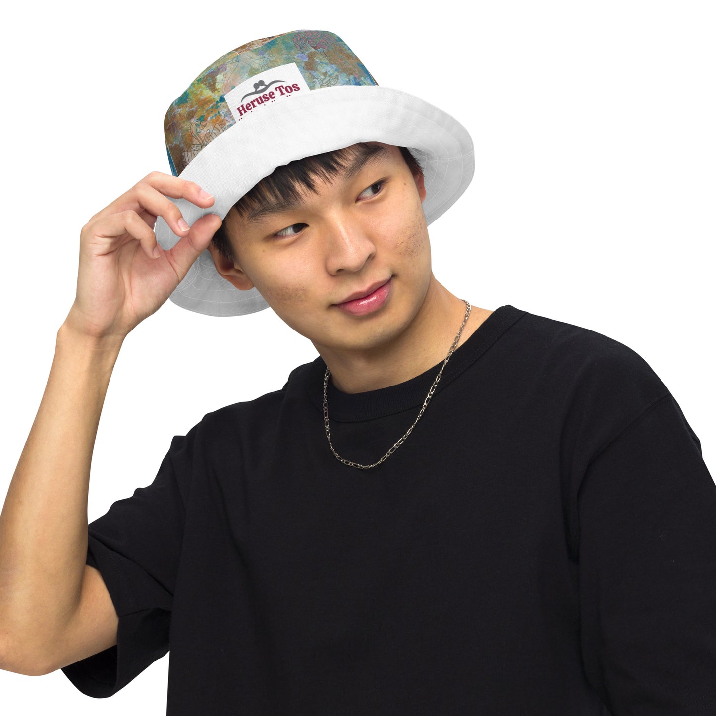 Bucket Hat Wild Onion and Solid as a Rock Reversible