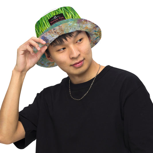 Bucket Hat Wild Onion and Solid as a Rock Reversible