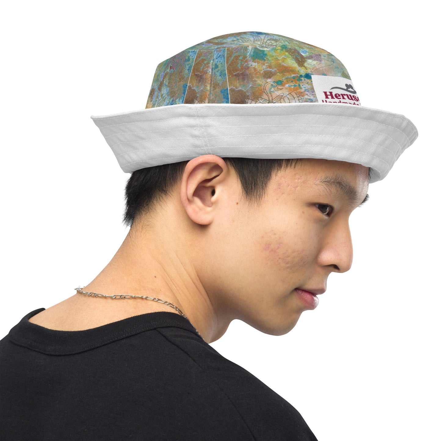 Bucket Hat Wild Onion and Solid as a Rock Reversible