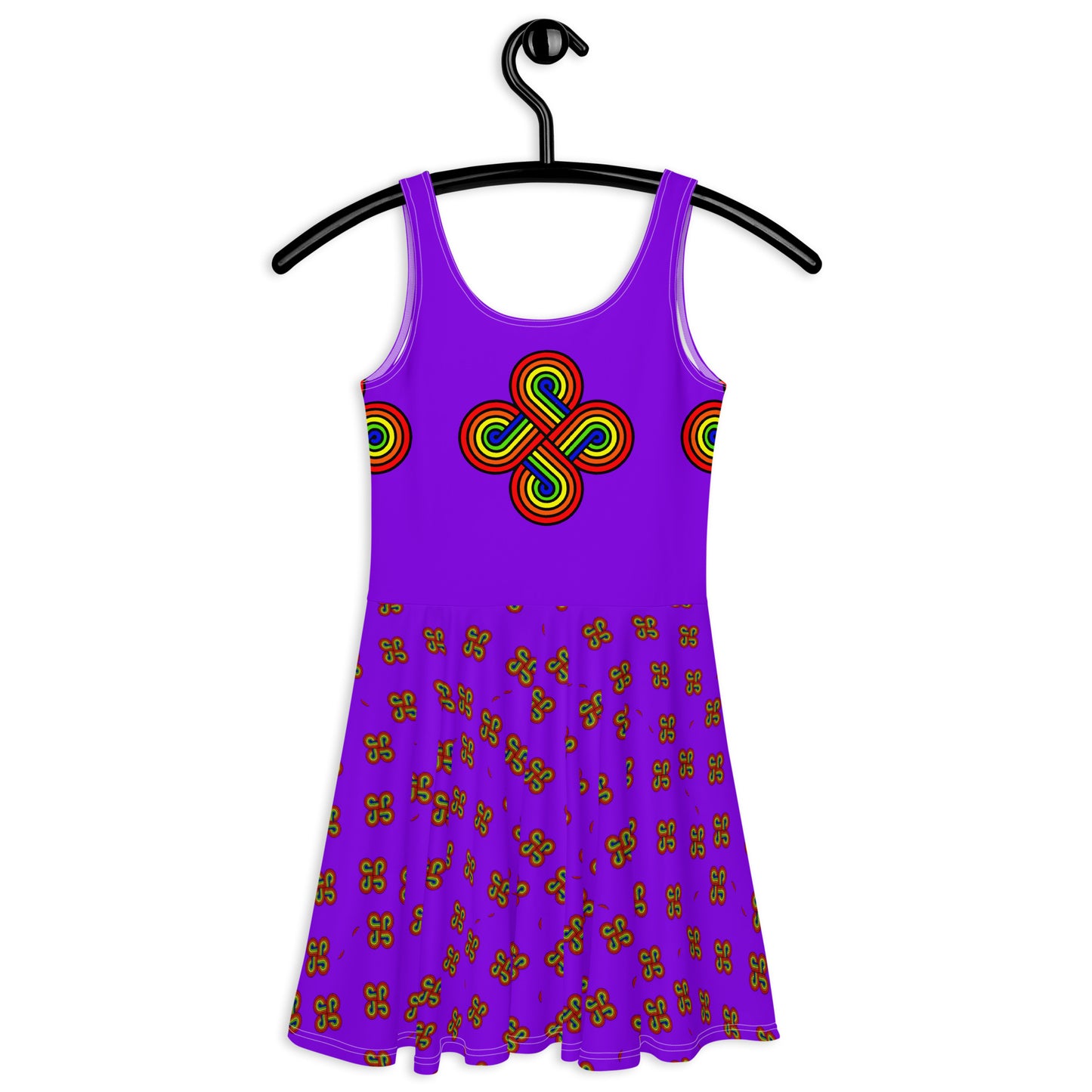 Skater Dress 4 Directions Purple