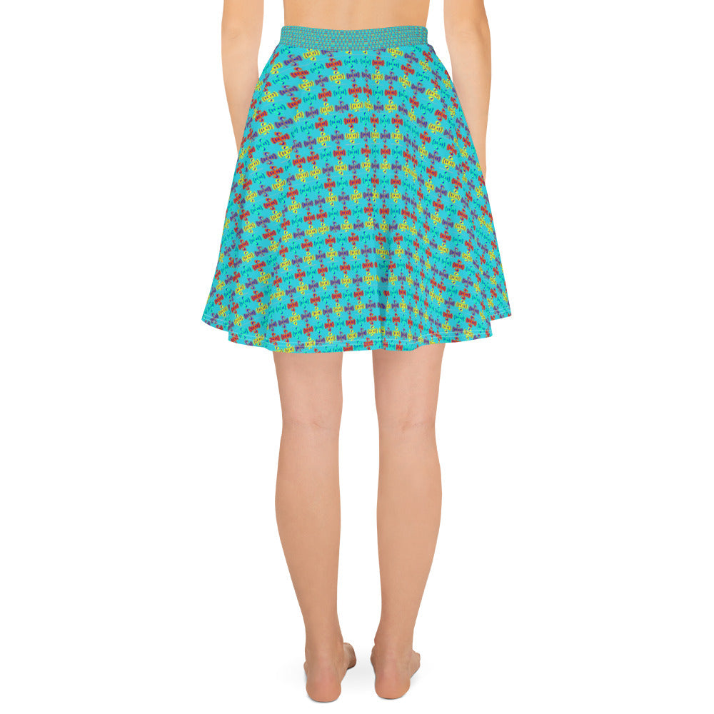Skater Skirt Double Headed Woodpecker