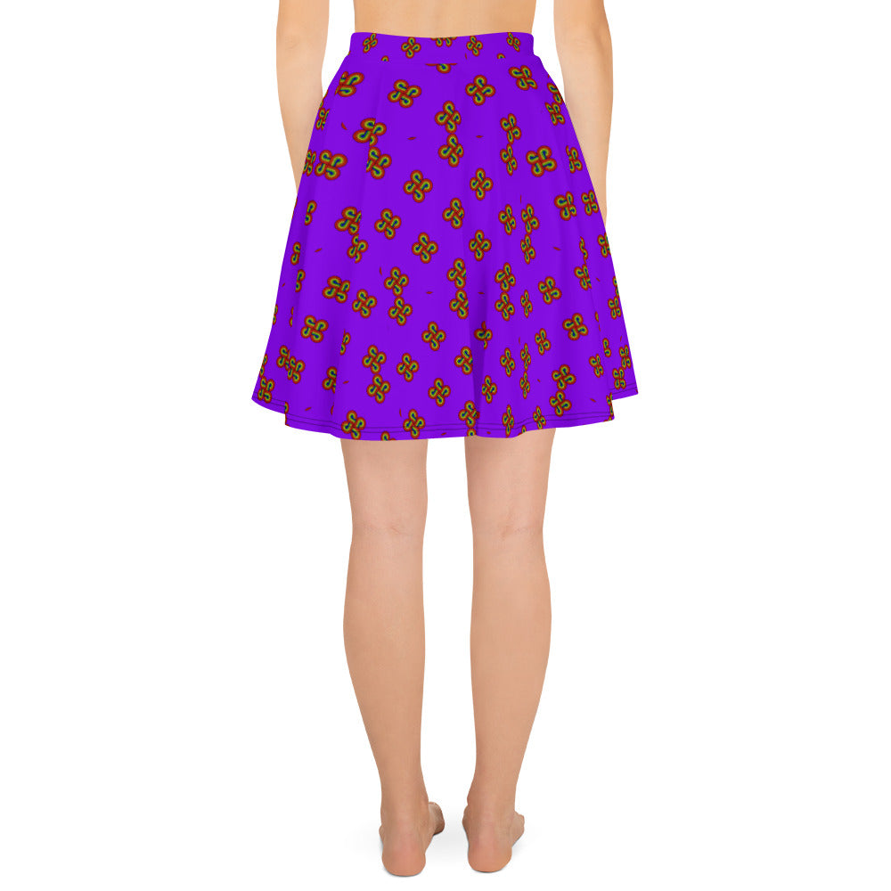 Skater Skirt 4 Directions Purple
