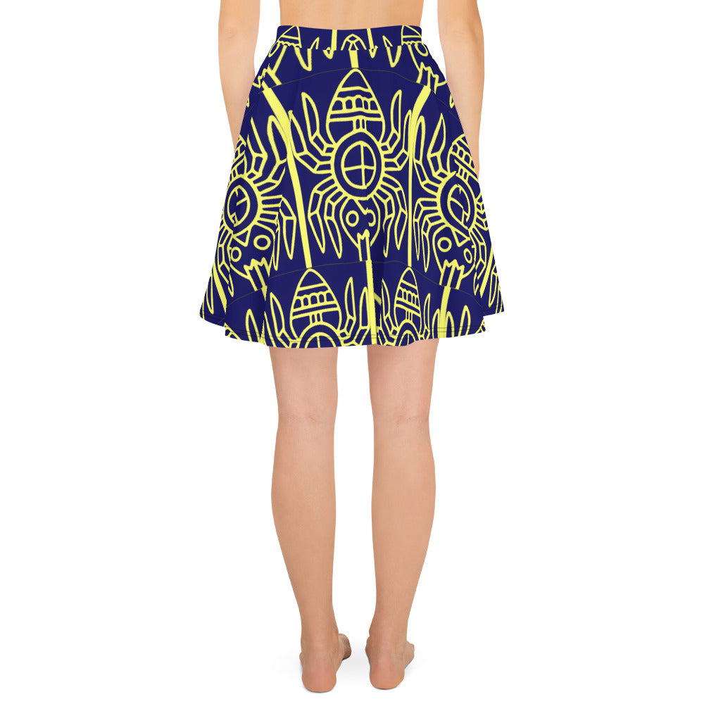 Skater Skirt Navy Spider