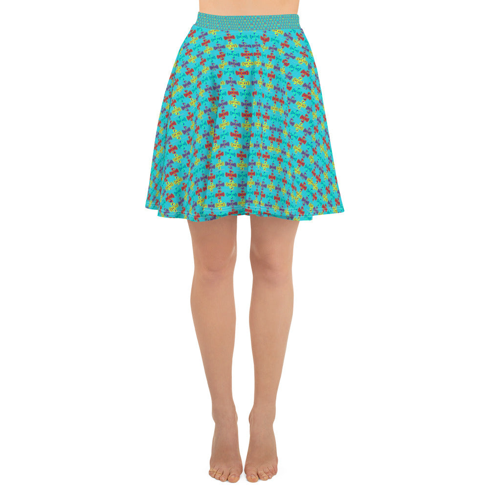 Skater Skirt Double Headed Woodpecker