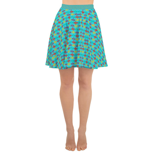 Skater Skirt Double Headed Woodpecker