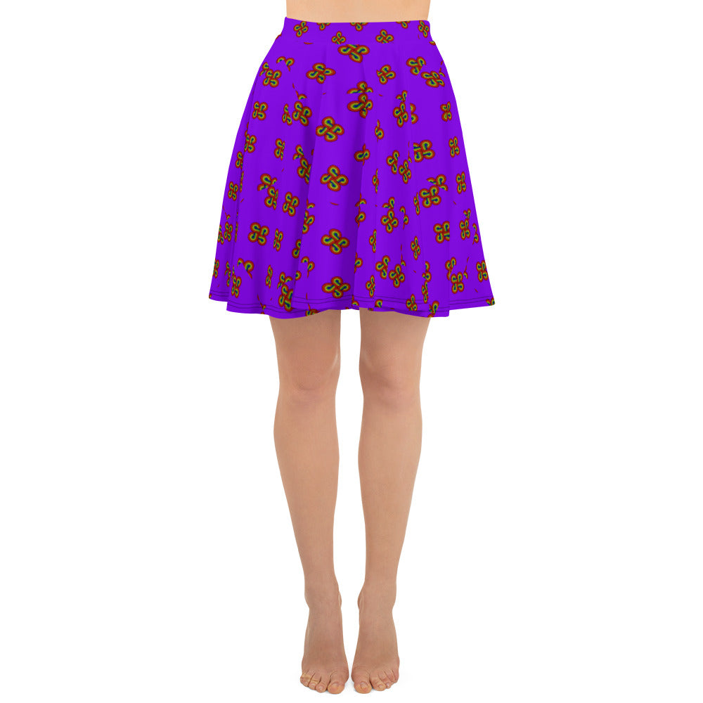 Skater Skirt 4 Directions Purple