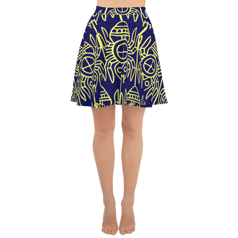 Skater Skirt Navy Spider
