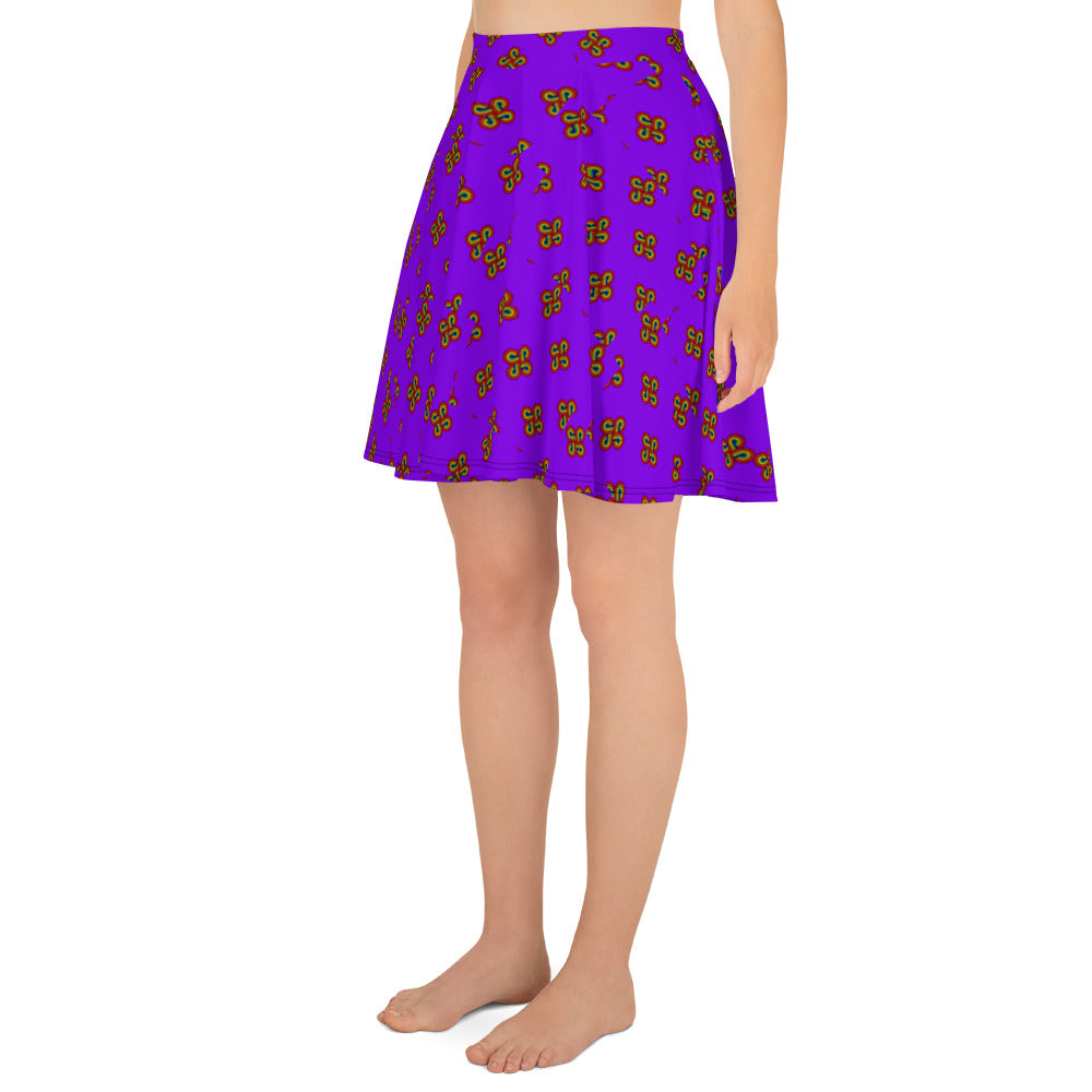Skater Skirt 4 Directions Purple