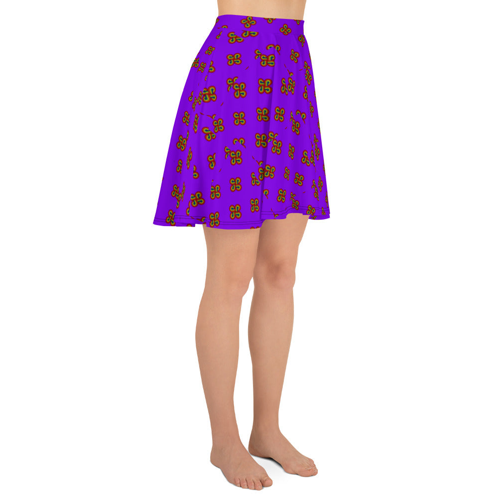 Skater Skirt 4 Directions Purple