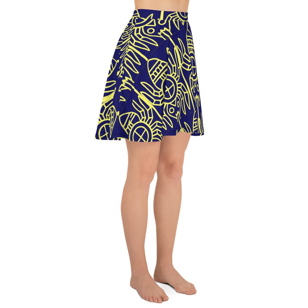 Skater Skirt Navy Spider