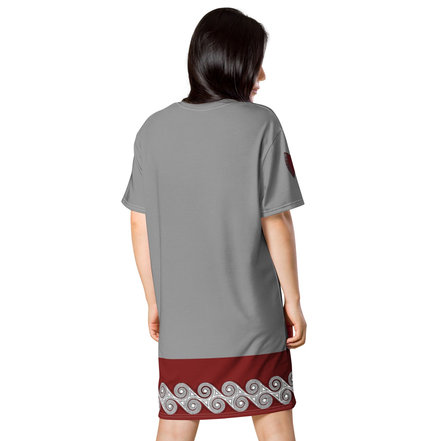 T-Shirt Dress Warrior Woman Swirls
