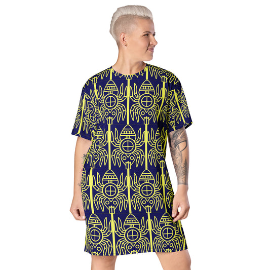 T-shirt Dress Navy Spider