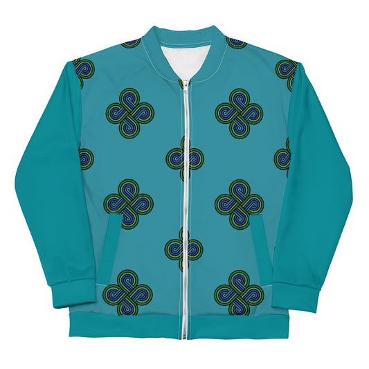 Bomber Jacket 4 Directions Teal Unisex