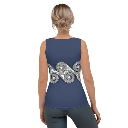Tank Top Women's Navy Swirl