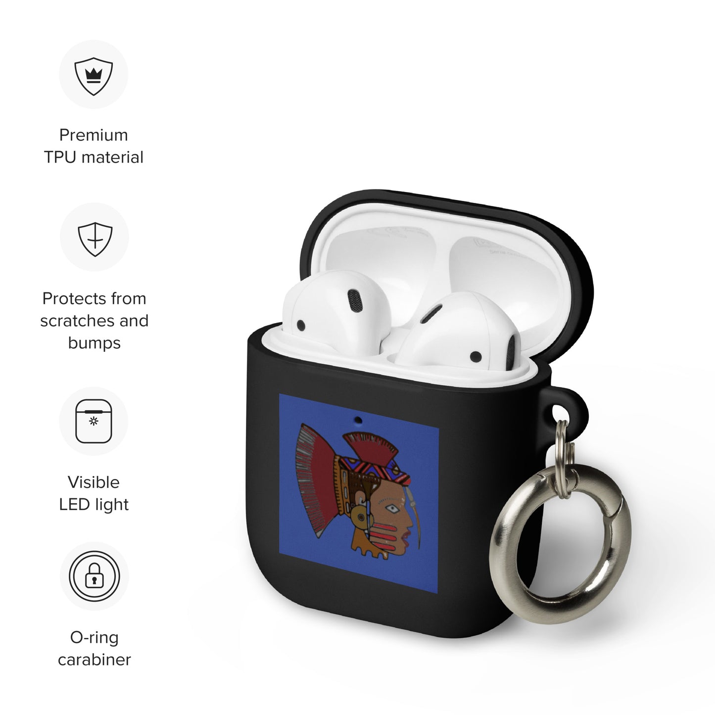 Rubber Case for AirPods® Warrior Woman