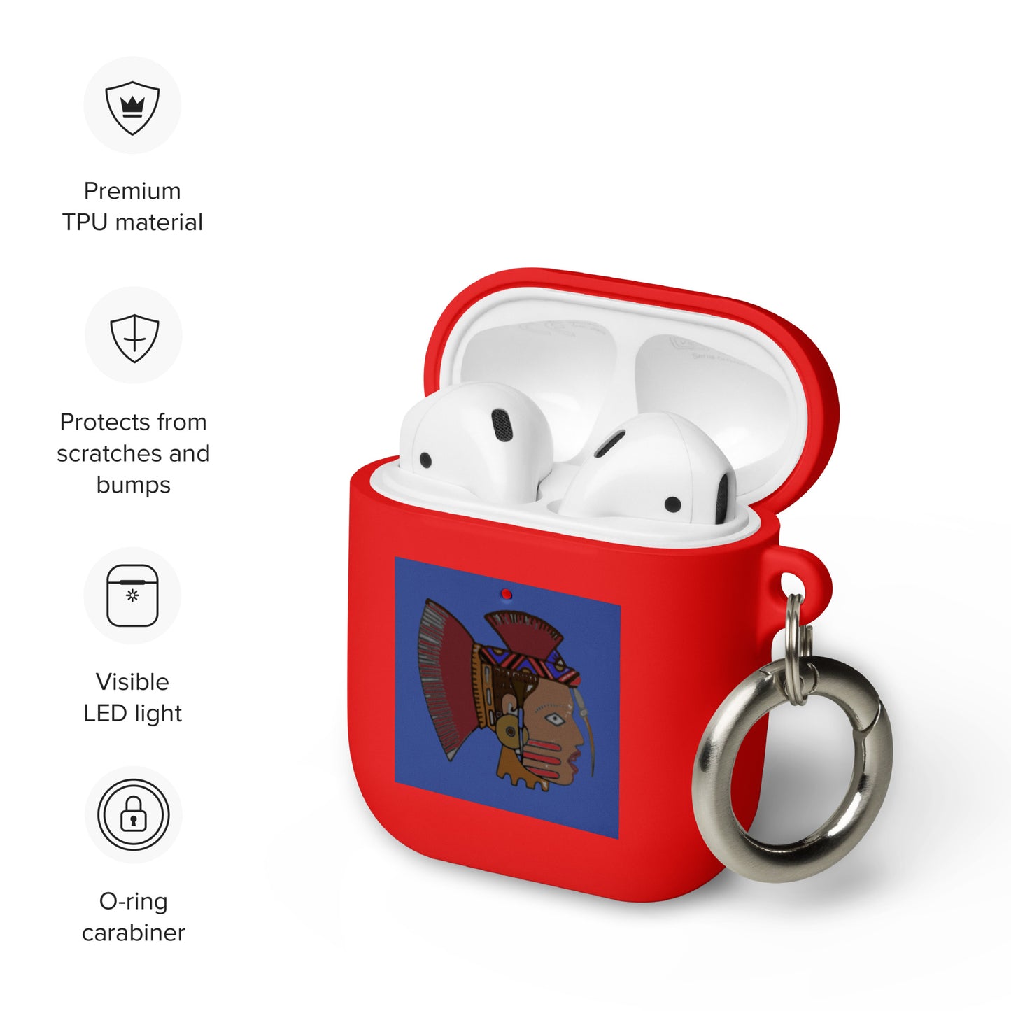 Rubber Case for AirPods® Warrior Woman