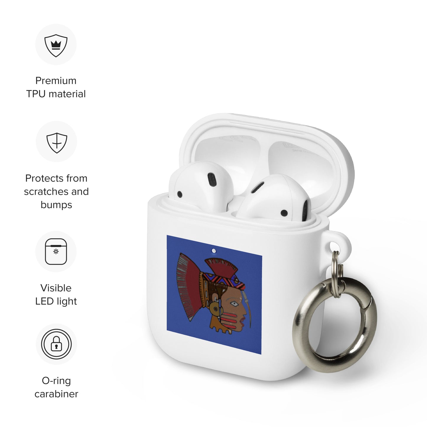 Rubber Case for AirPods® Warrior Woman