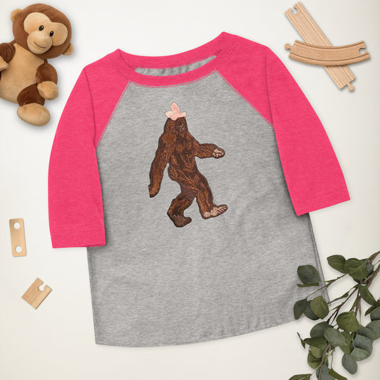 Baseball shirt Toddler Auntie Bigfoot