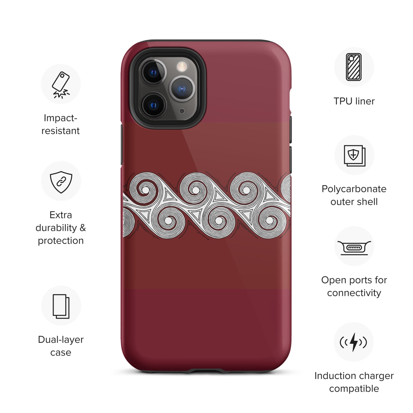 Tough Case for iPhone® Brick Swirls