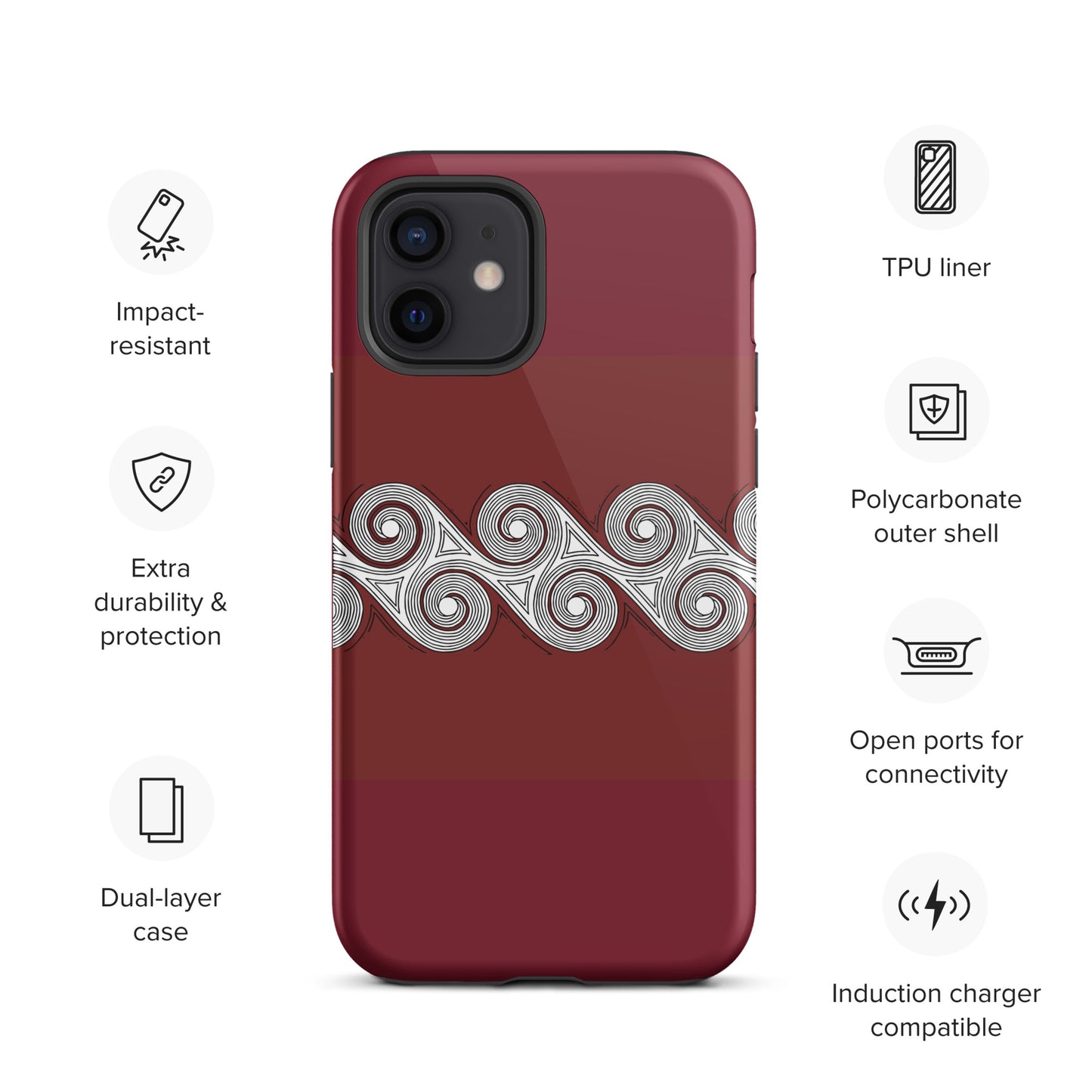 Tough Case for iPhone® Brick Swirls
